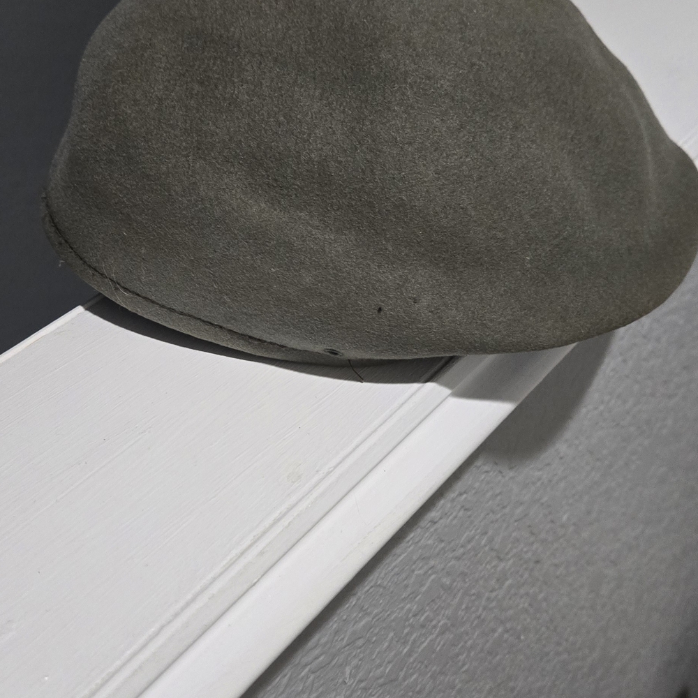 Vintahe Men's Gray Wool Water Repellent Newsboy Cap